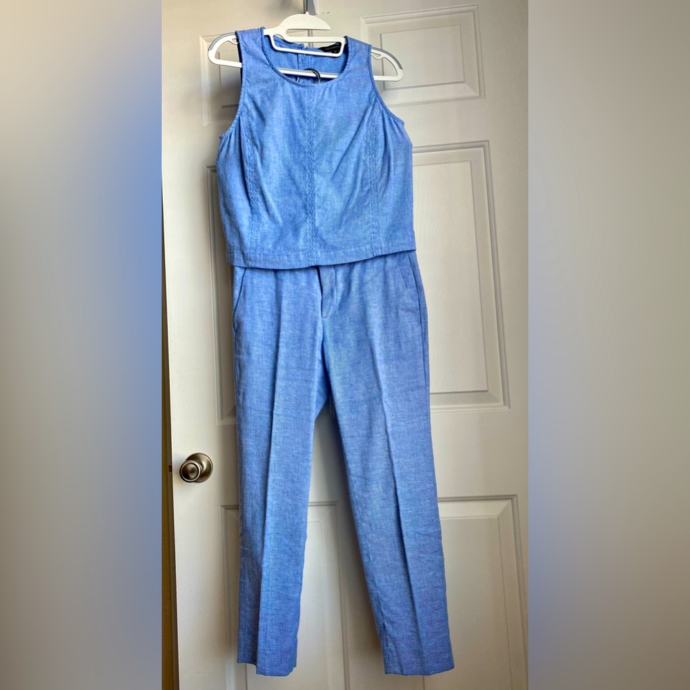 Linen-Cotton Pants Set